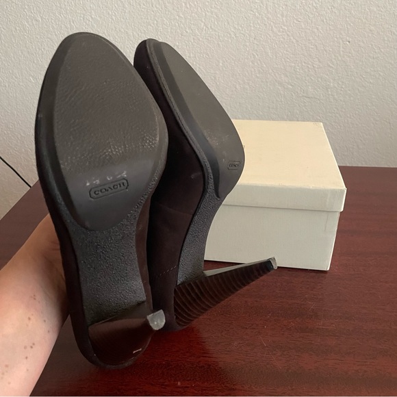 Coach Andra Brown Chocolate Oxford Pumps Booties - Picture 10 of 12